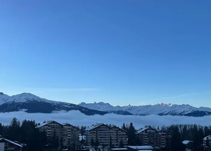 2 Br-app-breathtaking View With Big Balcony Apartament Crans-Montana