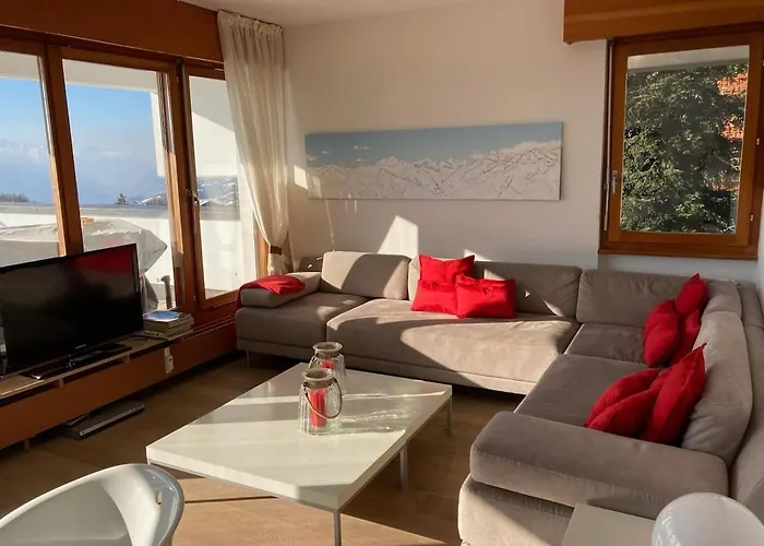 2 Br-app-breathtaking View With Big Balcony * Кран-Монтана